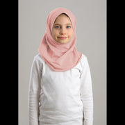 Al Amira Hijab Girls-Plain Jersey Cotton - Papaya Punch
