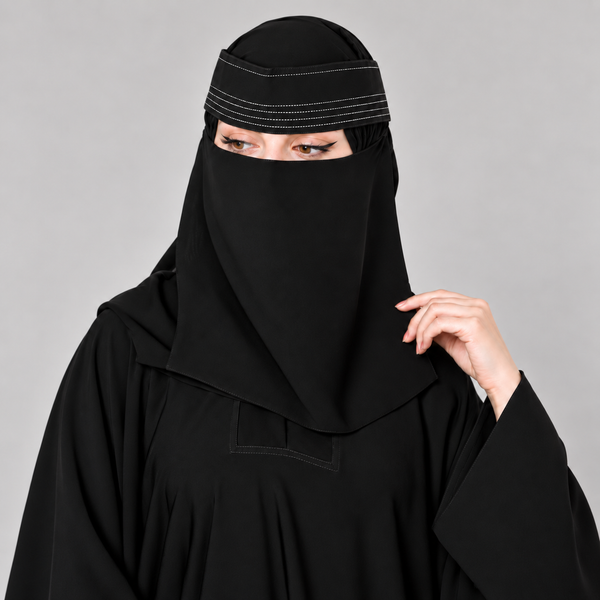 Black Pintex Saudi Niqab