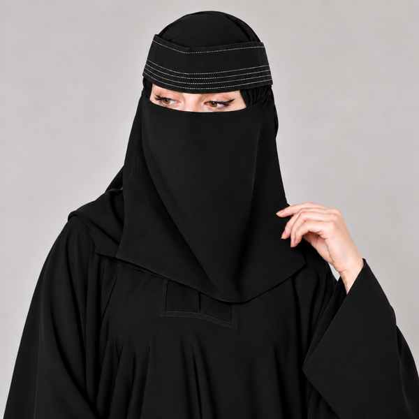 Black Pintex Saudi Niqab