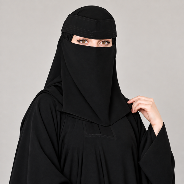 Black Pintex Saudi Niqab
