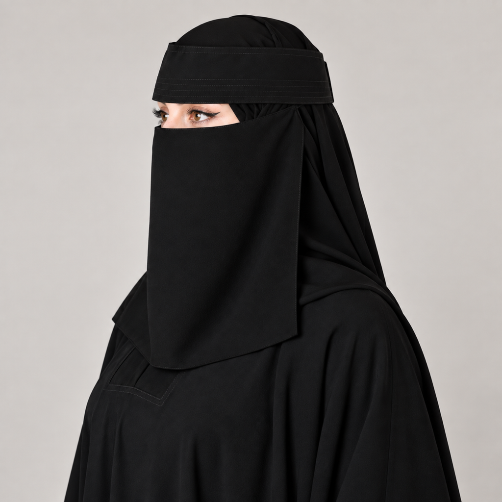 Black Pintex Saudi Niqab