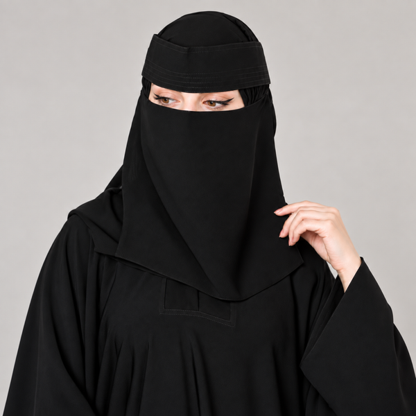 Black Pintex Saudi Niqab