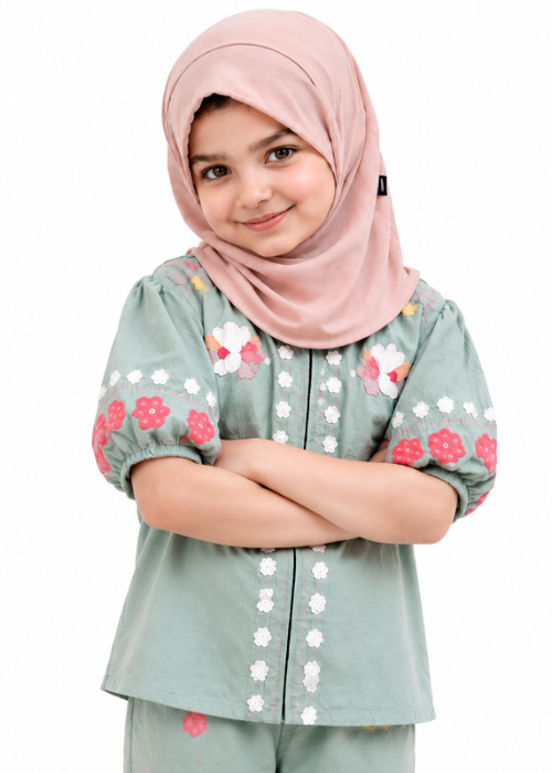 Dusty Pink Al Amira Short Hijab