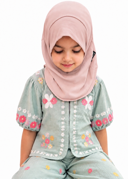 Dusty Pink Al Amira Short Hijab
