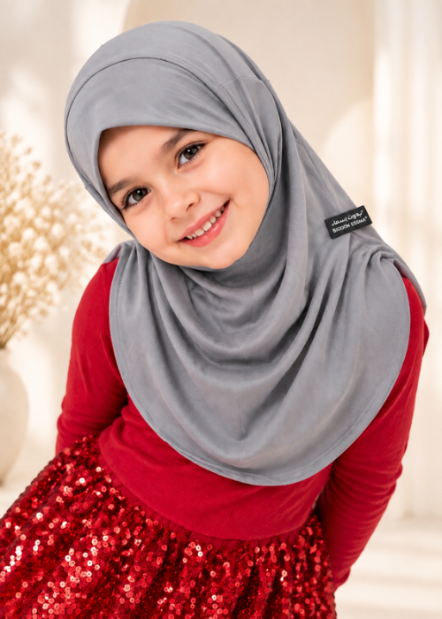 Light Grey Al Amira Maxi Hijab Secondary image