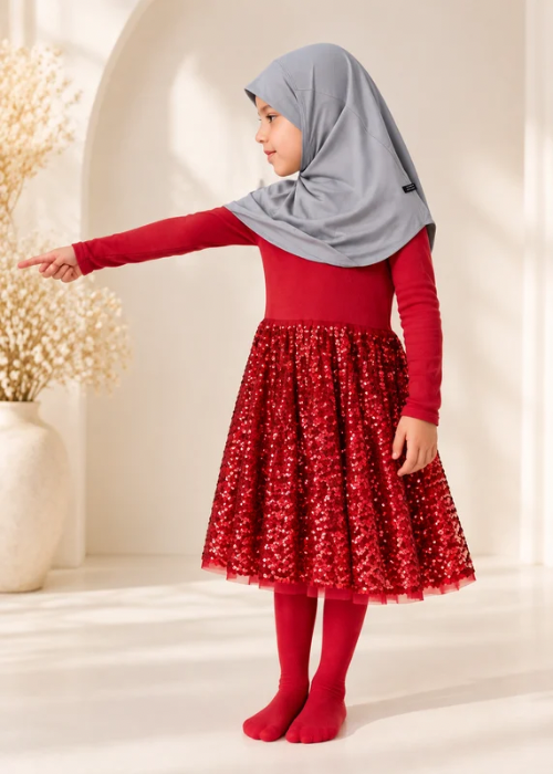 Light Grey Al Amira Maxi Hijab
