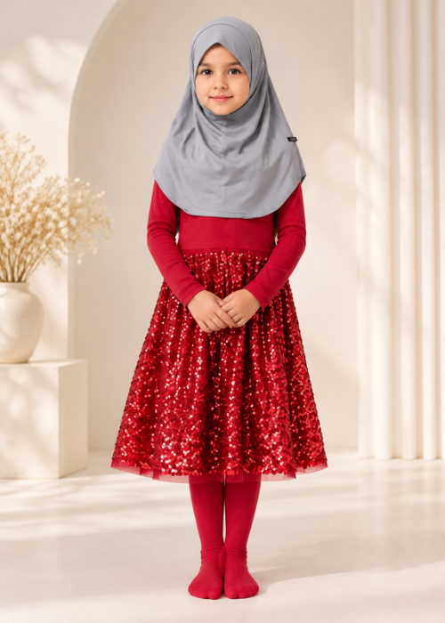 Light Grey Al Amira Maxi Hijab