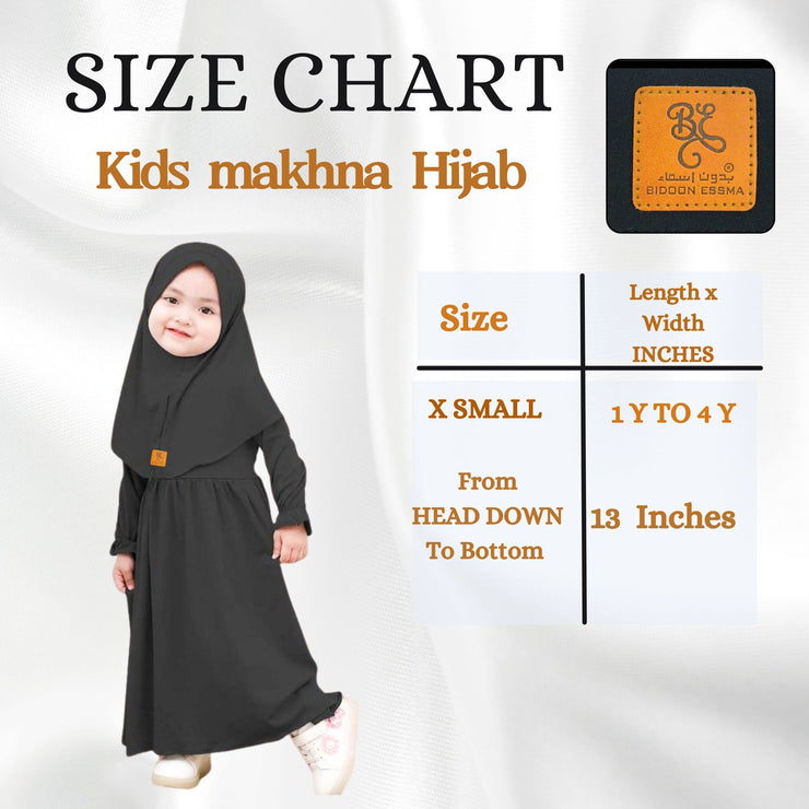 Arabic Saudi Kids Makhna Hijab Scarf