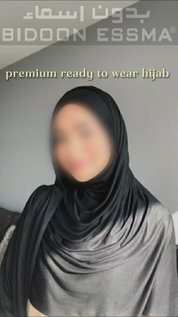 Flower Logo Premium Jersey Instant Hijab